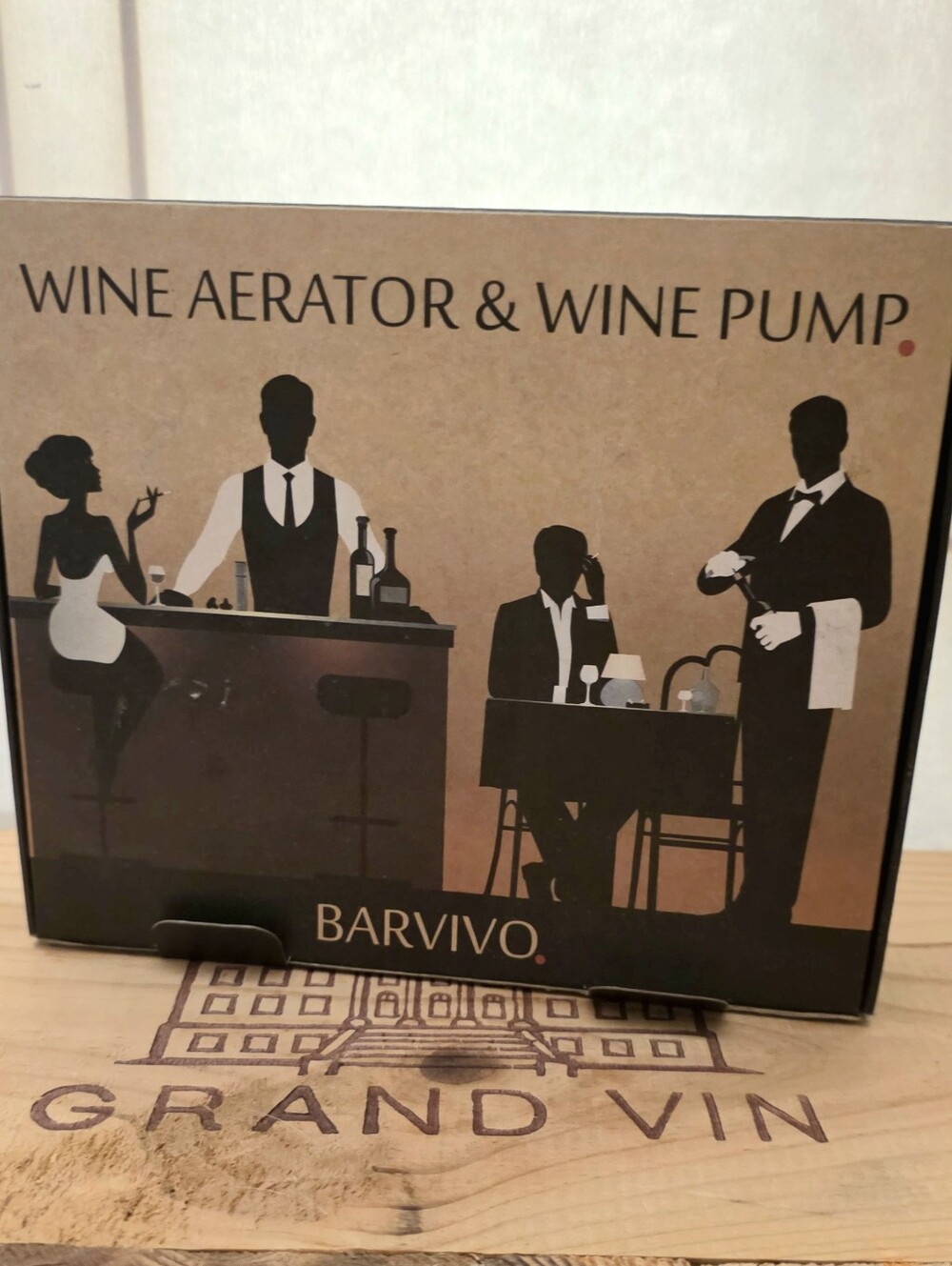 Wine Aerator and Vacuum Saver Pump With 2 Stoppers - By Barvivo